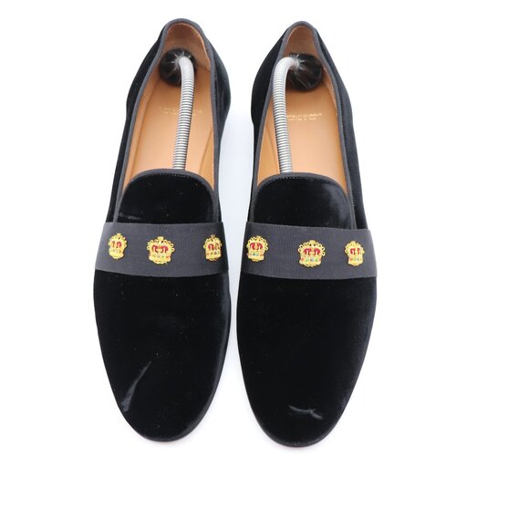 Superglamourous Loafers Men's Size EU 45 Black Slip On Shoes Hand Made in Italy